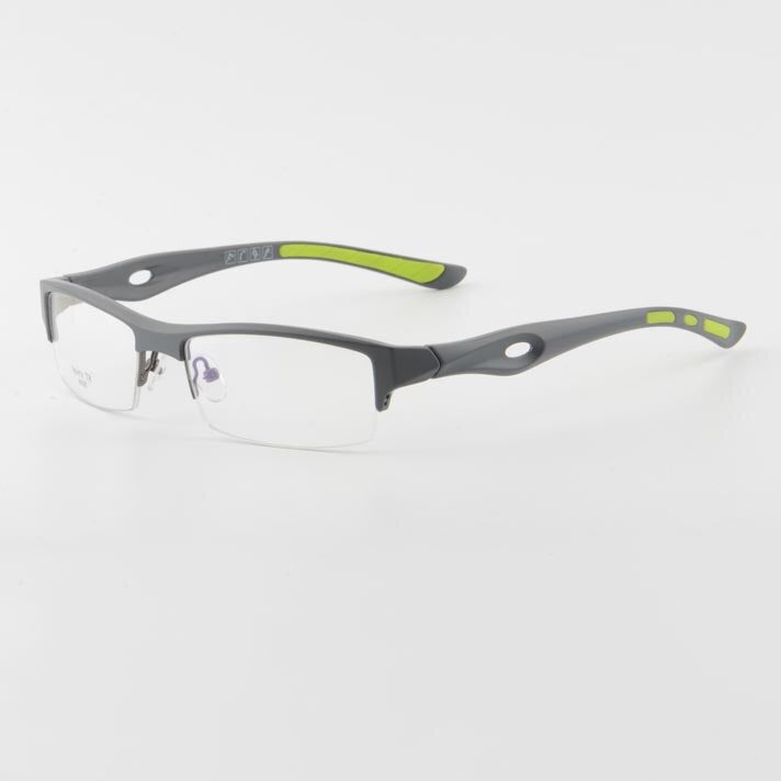 Cubojue Unisex Reading Glasses Sports Tr 90 Titanium Semi Rim Reading Glasses Cubojue
