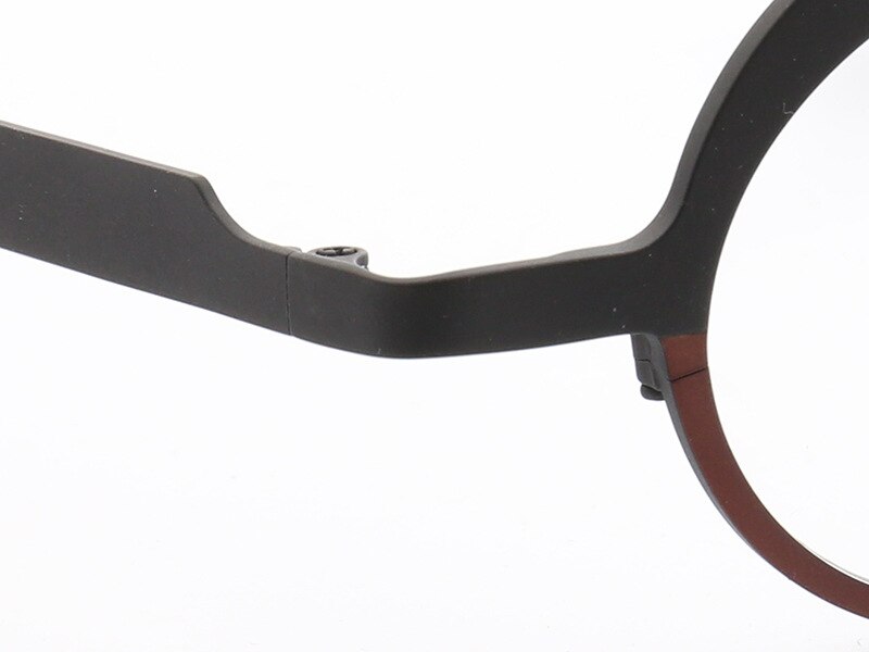 Muzz Unisex Full Rim Round Titanium Frame Eyeglasses T7023 Full Rim Muzz