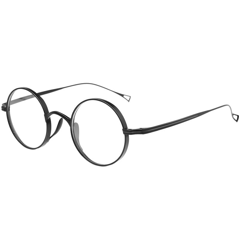 Yimaruili Unisex Full Wide Rim Titanium Frame Eyeglasses 9818CK Full Rim Yimaruili Eyeglasses