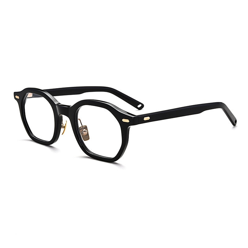 Gatenac Unisex Full Rim Square Acetate Frame Eyeglasses Gxj33 Full Rim Gatenac 1