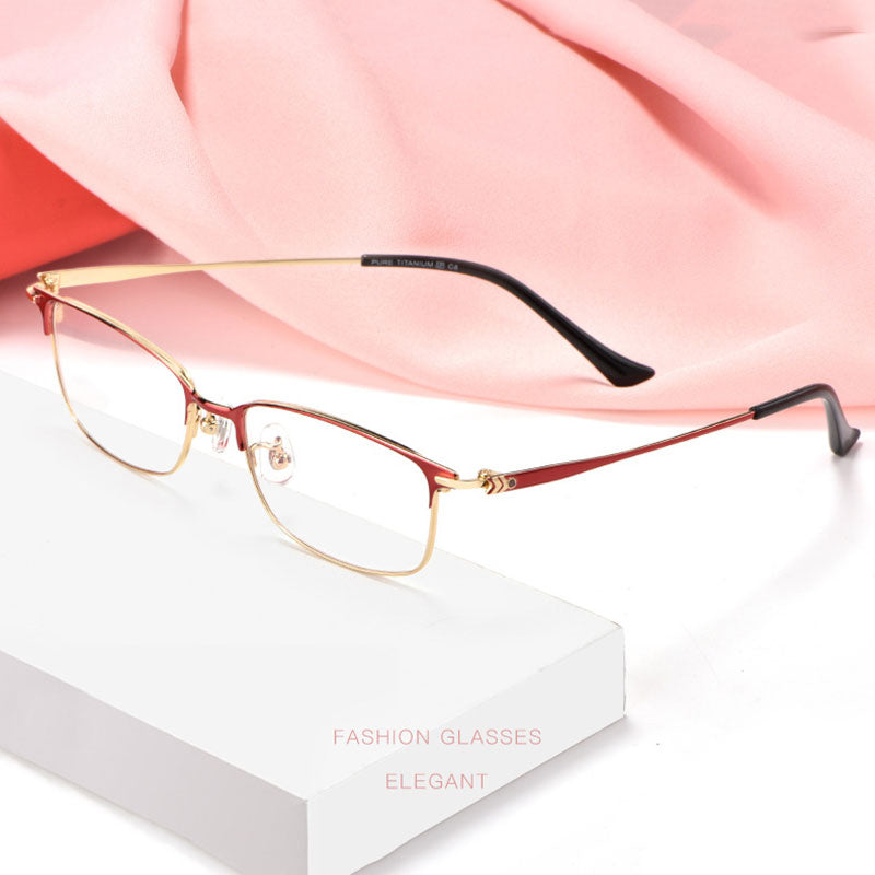 Hotochki Women's Full Rim Titanium Frame Eyeglasses 86061 Full Rim Hotochki