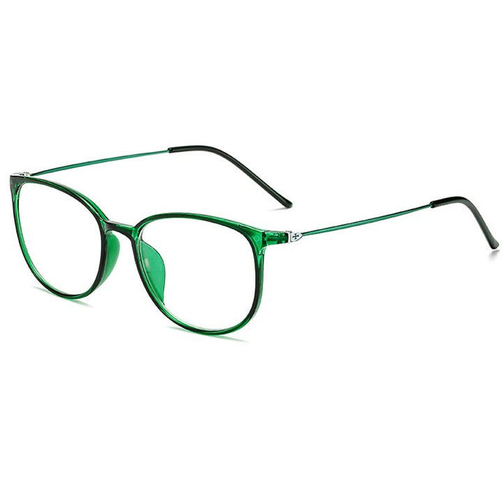 Yimaruili Unisex Full Rim Acetate Frame Myopic Or Presbyopic Anti Blue Light Reading Glasses Y872 Reading Glasses Yimaruili Eyeglasses Green 0