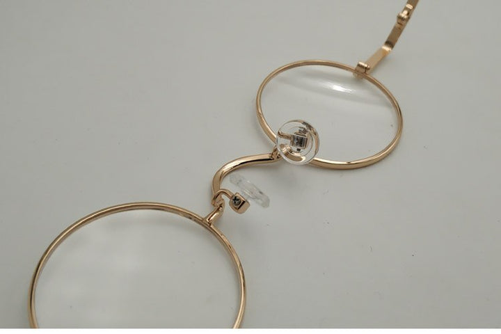 Yujo Unisex Full Rim Round Alloy Eyeglasses 811001 Full Rim Yujo