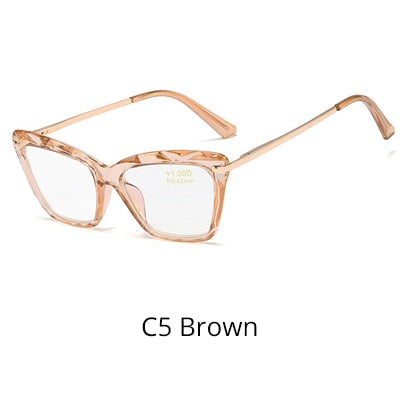 Ralferty Women's Reading Glasses Acetate Cat Eye 9753 Reading Glasses Ralferty