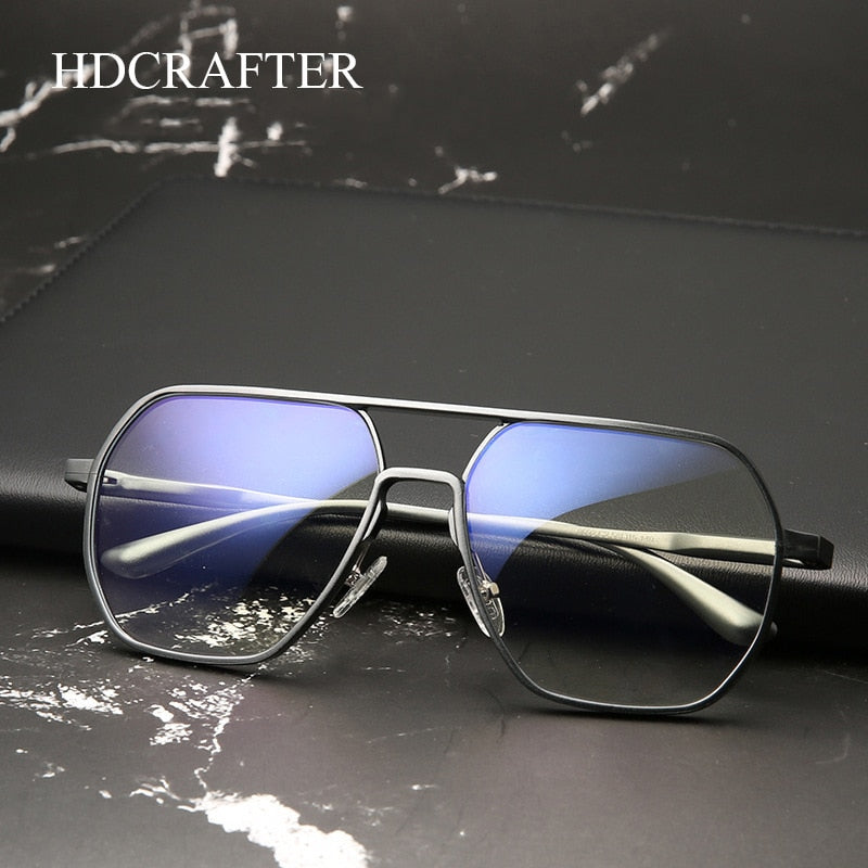 Hdcrafter Unisex Full Rim Large Square Tr 90 Eyeglasses Photochromic 8692 Full Rim Hdcrafter Eyeglasses