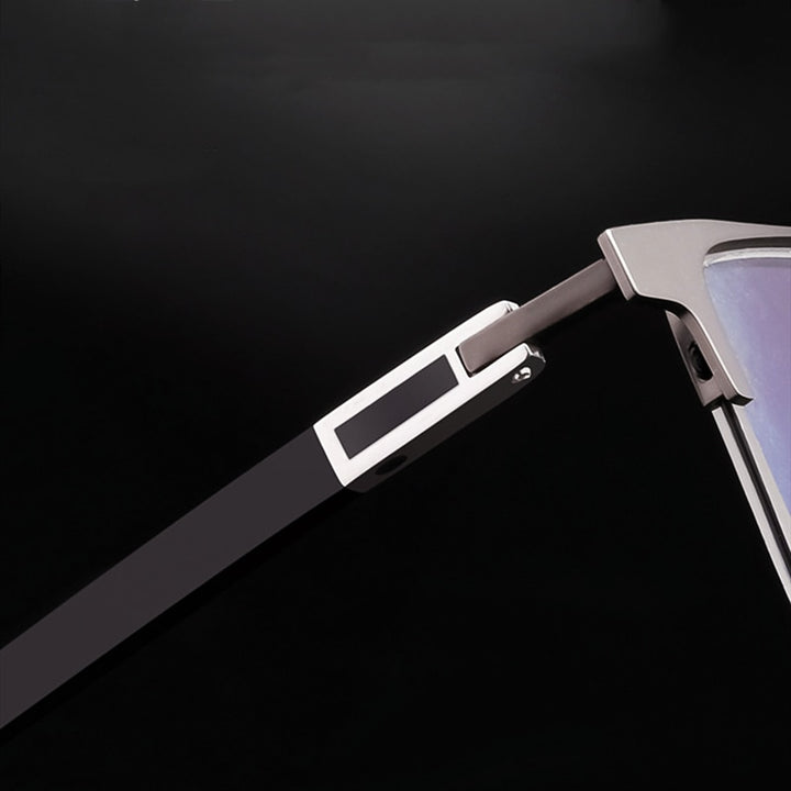Yimaruili Men's Full Rim Titanium Alloy Frame Eyeglasses  P9832 Full Rim Yimaruili Eyeglasses