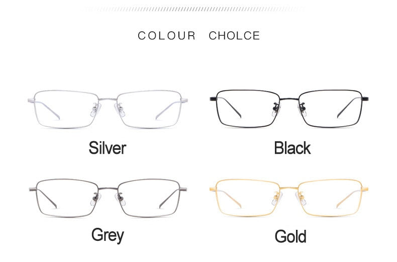 Hotochki Unisex Full Rim Beta Titanium Electro Plated Frame Eyeglasses 10109 Full Rim Hotochki