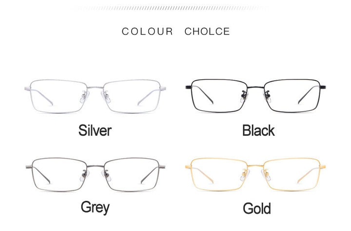Hotochki Unisex Full Rim Beta Titanium Electro Plated Frame Eyeglasses 10109 Full Rim Hotochki