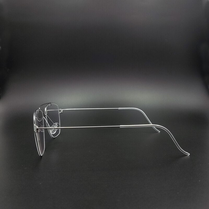 Yujo Unisex Full Rim Oval Stainless Steel Double Bridge Eyeglasses Y022 Full Rim Yujo