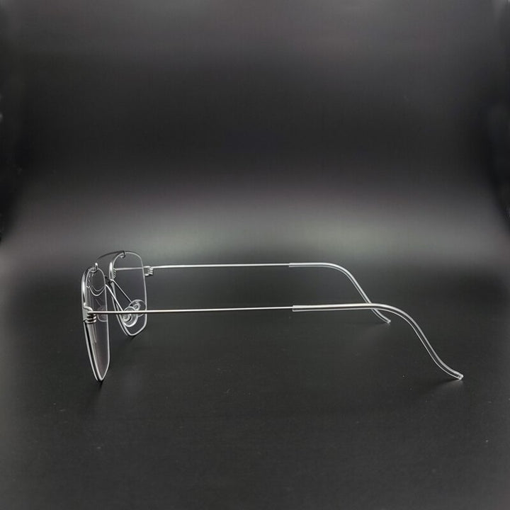 Yujo Unisex Full Rim Oval Stainless Steel Double Bridge Eyeglasses Y022 Full Rim Yujo