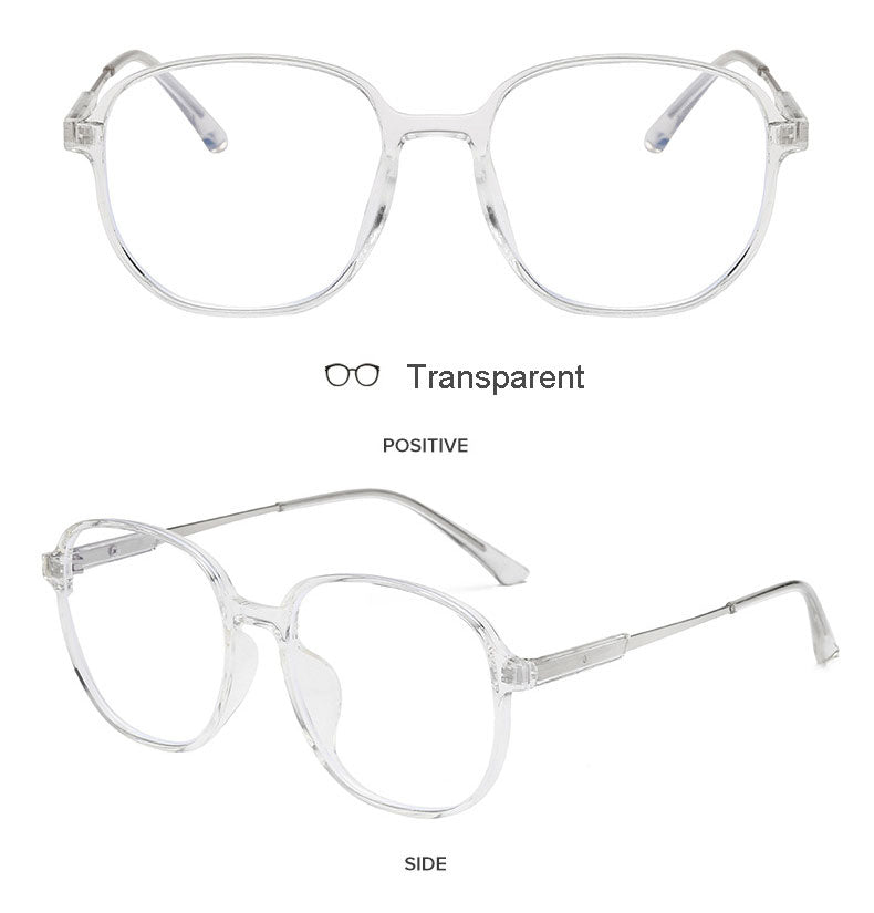 Hotony Unisex Full Rim Polygonal Square TR 90 Resin Frame Eyeglasses 60153 Full Rim Hotony