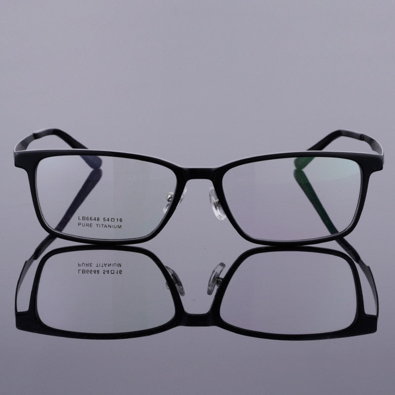 Bclear Men's Full Rim Titanium Acetate Eyeglasses 6648 Full Rim Bclear