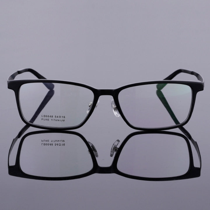 Bclear Men's Full Rim Titanium Acetate Eyeglasses 6648 Full Rim Bclear
