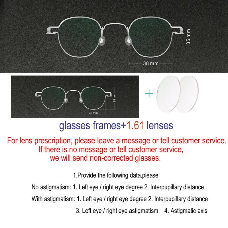 Yujo Unisex Polygonal Full Rim Stainless Steel Eyeglasses Y029 Full Rim Yujo Radiation protection China