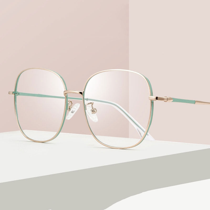 Hotony Unisex Full Rim Aluminum Magnesium Alloy Frame Eyeglasses AC012 Full Rim Hotony
