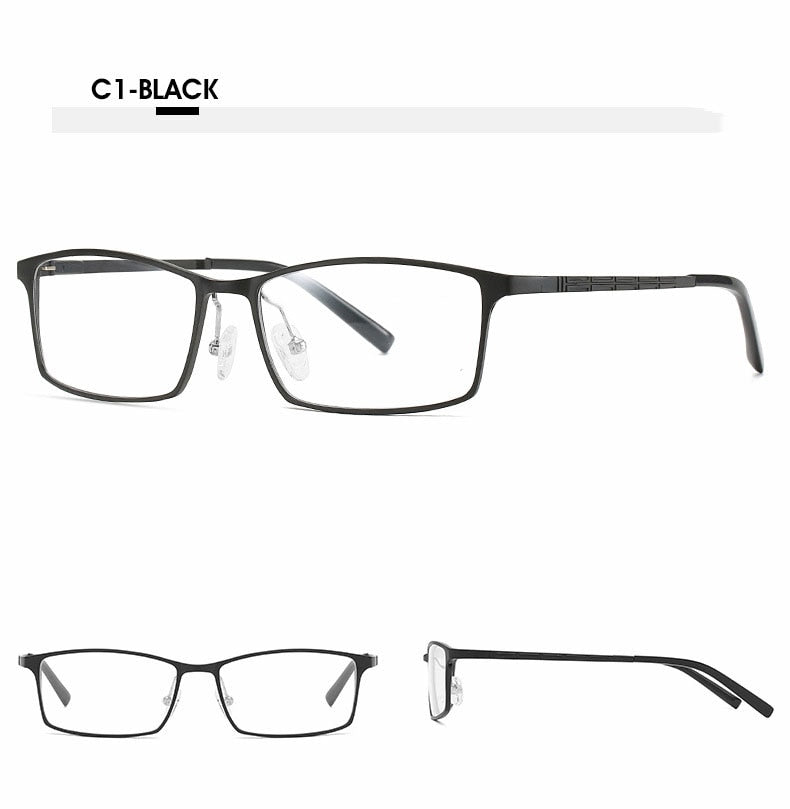 Hotochki Unisex Full Rim Alloy Frame Square Eyeglasses 6300 Full Rim Hotochki