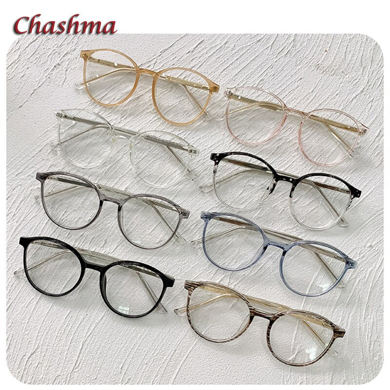 Chashma Ochki Women's Full Rim Round Tr 90 Titanium Eyeglasses 7838 Full Rim Chashma Ochki   