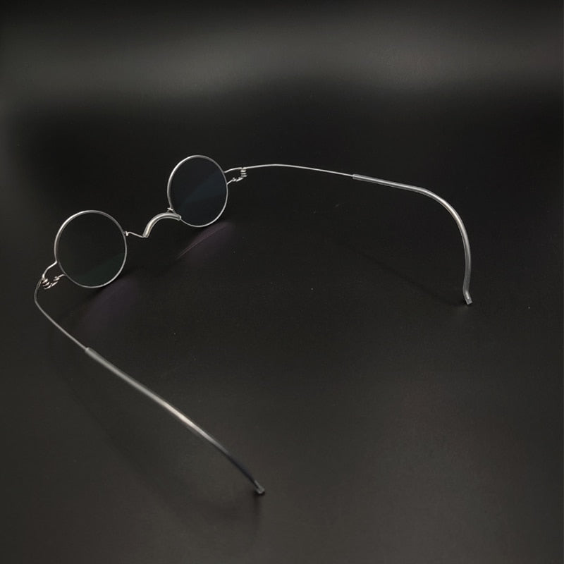 Yujo Unisex Full Rim Round Stainless Steel Eyeglasses Y013 Full Rim Yujo