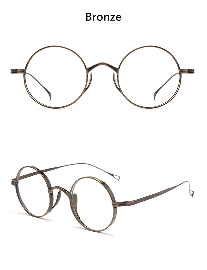 Yimaruili Unisex Full Wide Rim Titanium Frame Eyeglasses 9818CK Full Rim Yimaruili Eyeglasses