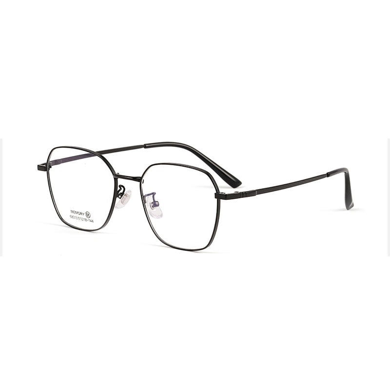 Hotochki Unisex Full Rim Polygon Memory Alloy Frame Eyeglasses 68013 Full Rim Hotochki