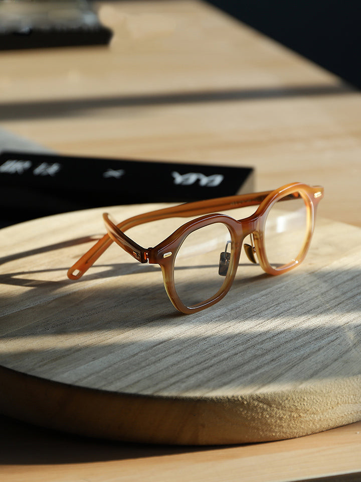 Gatenac Unisex Full Rim Square Acetate Frame Eyeglasses Gxj33 Full Rim Gatenac