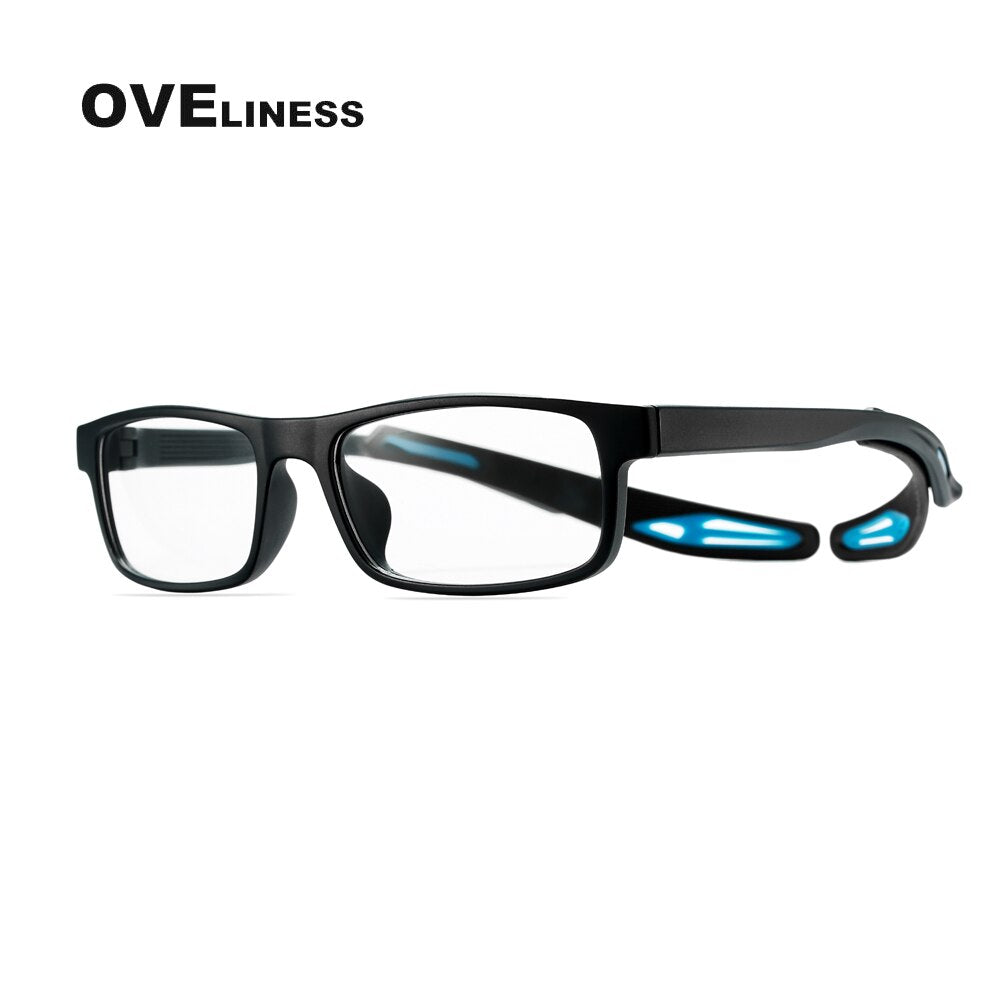 Oveliness Unisex Full Rim Square Tr 90 Titanium Sport Eyeglasses Olad55p Sport Eyewear Oveliness c004  