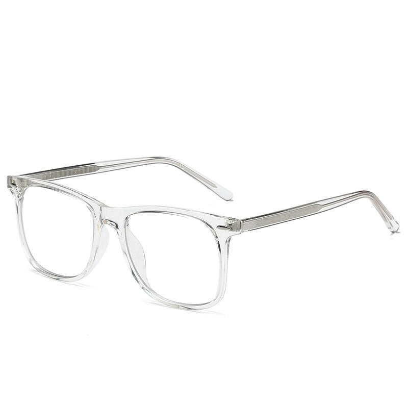 Oveliness Unisex Full Rim Square Tr 90 Titanium Eyeglasses Pf2024 Full Rim Oveliness Transparent