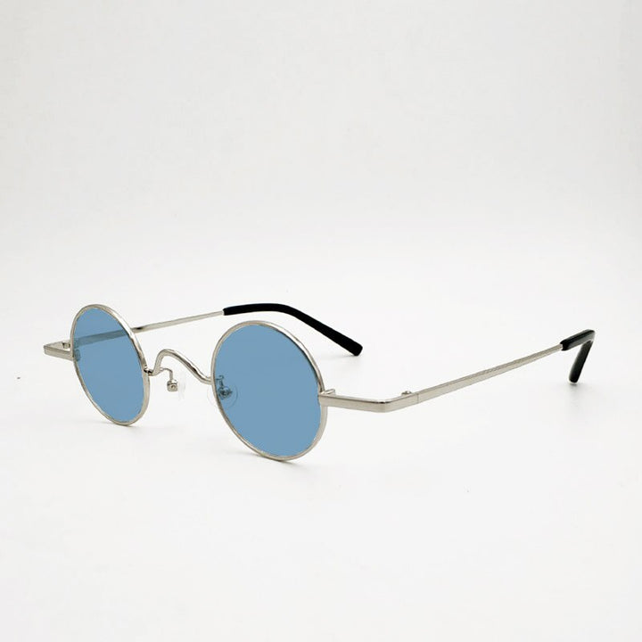 Yujo Unisex Acetate Alloy Small Round Sunglasses Y050 Sunglasses Yujo