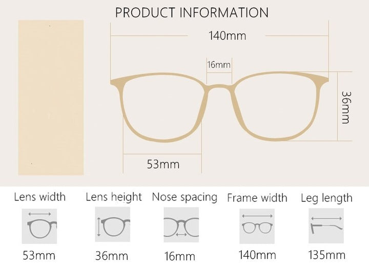 Yimaruili Unisex Full Rim Imitation Wood Grain Resin Frame Eyeglasses 98056 Full Rim Yimaruili Eyeglasses