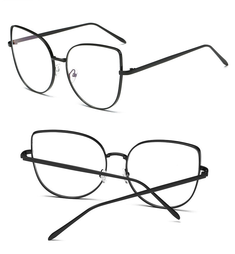 Hotony Women's Full Rim Alloy Cat Eye Frame Eyeglasses 3449 Full Rim Hotony