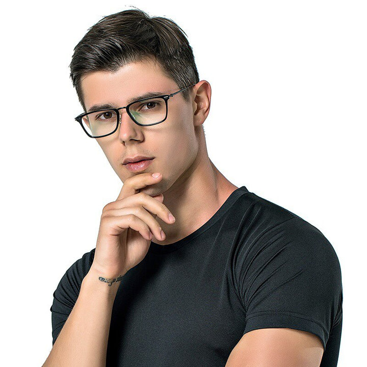 Unisex Full Rim Titanium Acetate Frame Eyeglasses 6649 Full Rim Bclear