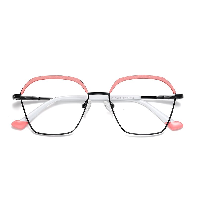 Gmei Women's Full Rim Alloy Square Frame Eyeglasses 3017 Full Rim Gmei Optical C3