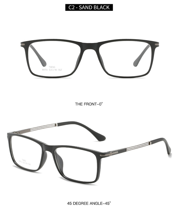 Hotochki Unisex Full Rim Aluminum Magnesium Frame Eyeglasses 9170 Full Rim Hotochki