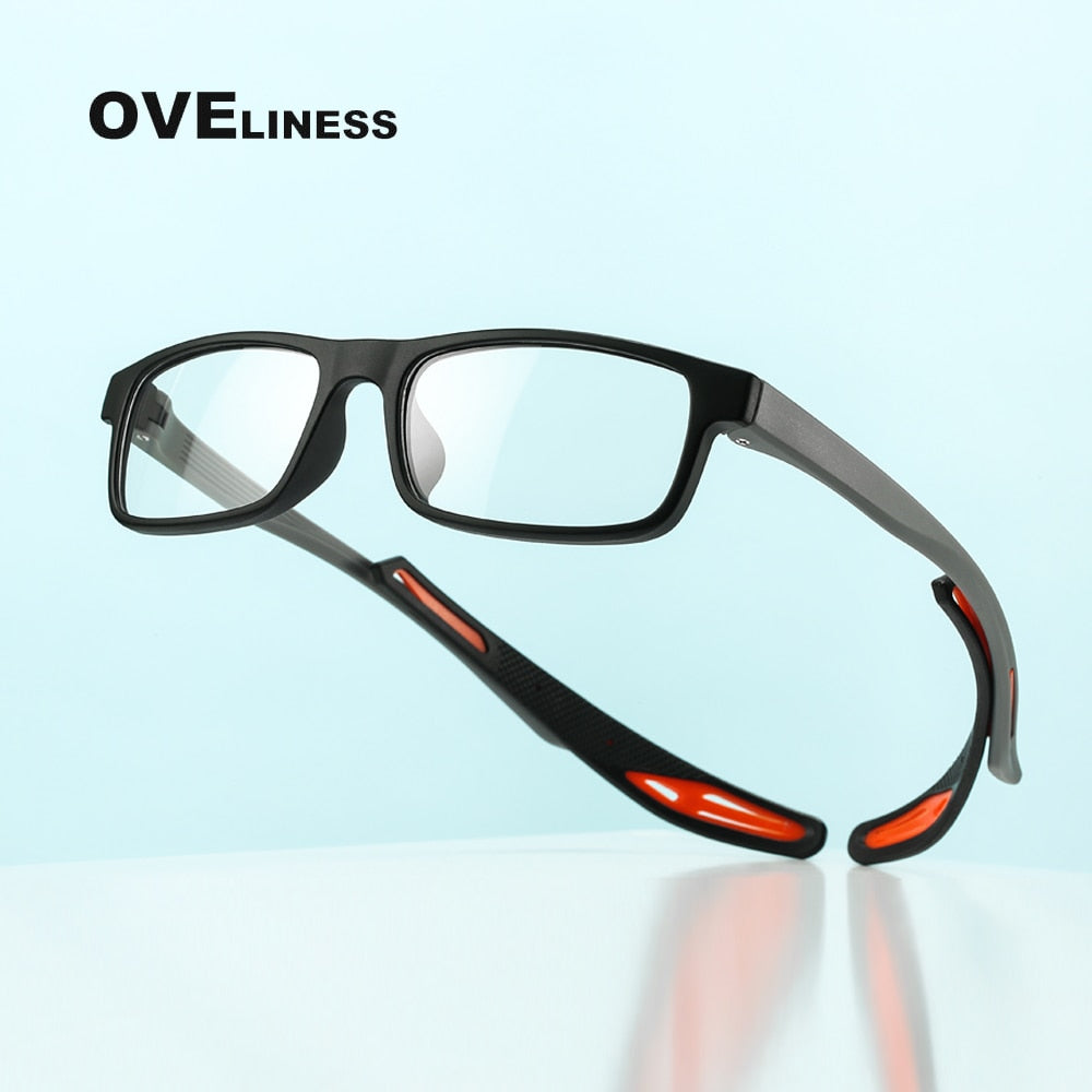 Oveliness Unisex Full Rim Square Tr 90 Titanium Sport Eyeglasses Olad55p Full Rim Oveliness