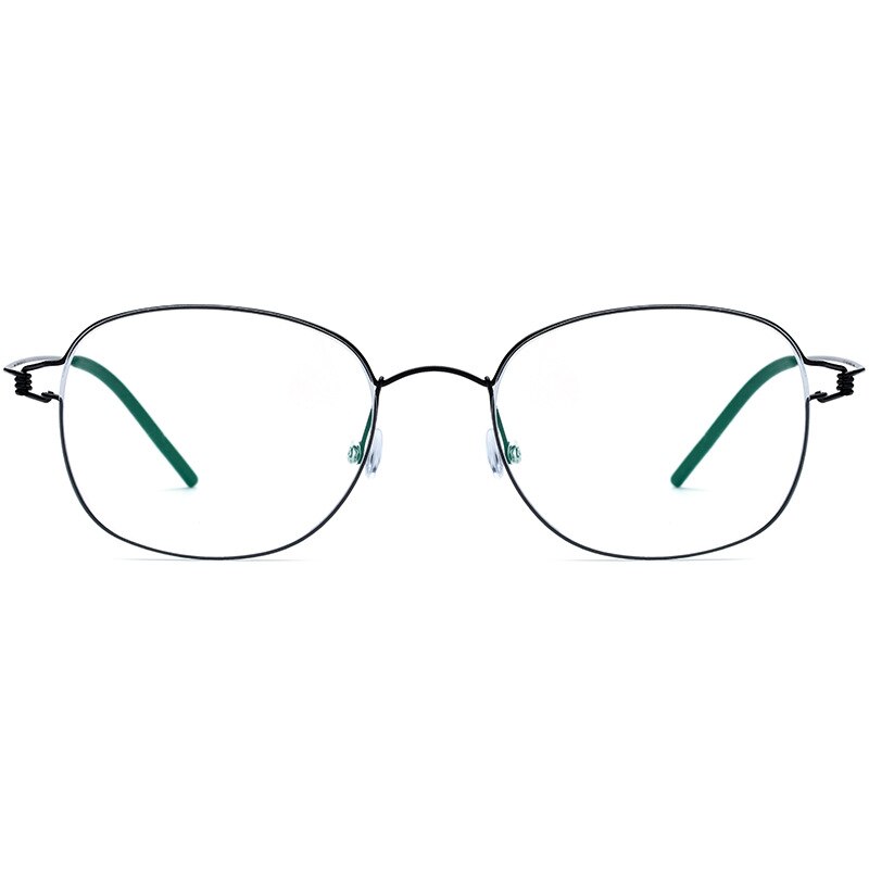 Hdcrafter Unisex Full Rim Round Titanium Screwless Frame Eyeglasses 28618 Full Rim Hdcrafter Eyeglasses