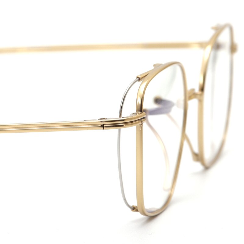 Muzz Unisex Full Rim Square Titanium Frame Eyeglasses T7024 Full Rim Muzz