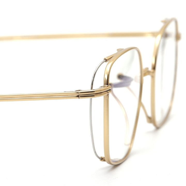 Muzz Unisex Full Rim Square Titanium Frame Eyeglasses T7024 Full Rim Muzz