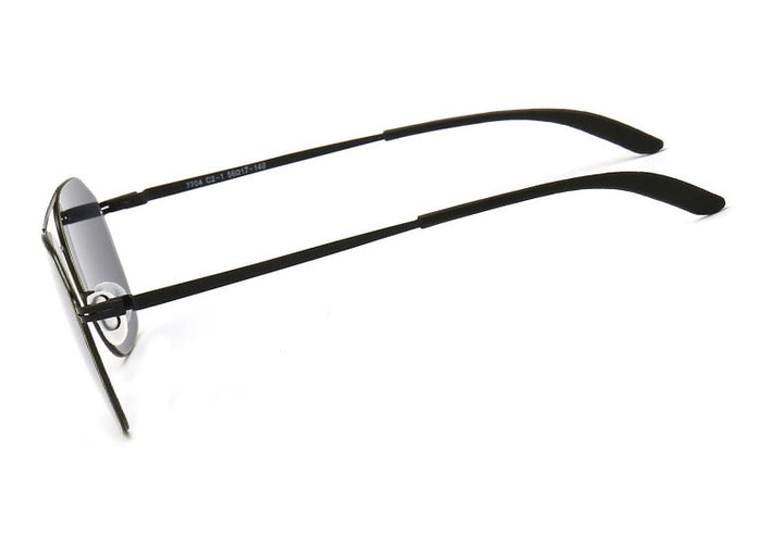 Reven Jate Men's Full Rim Square Double Bridge Alloy Polarized Sunglasses 7704 Sunglasses Reven Jate