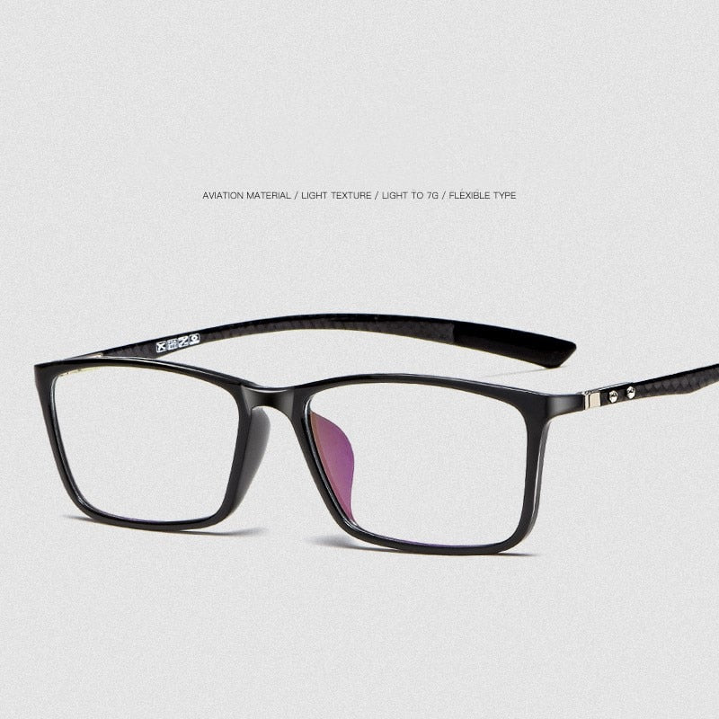 Yimaruili Men's Full Rim Carbon Fiber Frame Eyeglasses H0017 Full Rim Yimaruili Eyeglasses