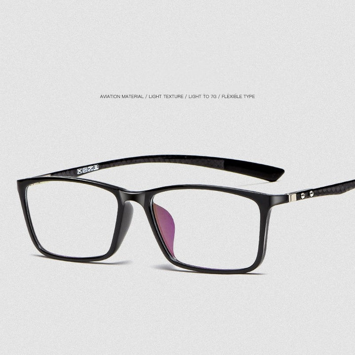 Yimaruili Men's Full Rim Carbon Fiber Frame Eyeglasses H0017 Full Rim Yimaruili Eyeglasses