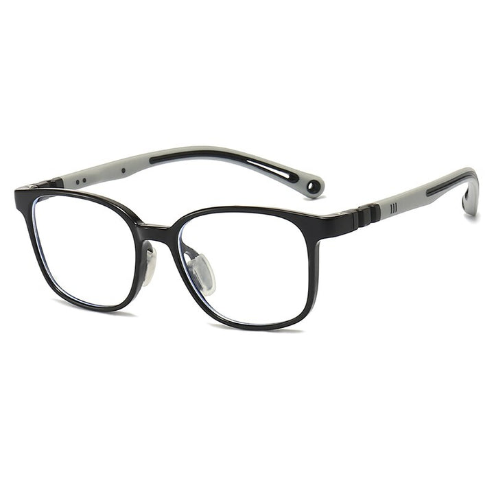 Oveliness Unisex Children's Full Rim Square Tr 90 Titanium Eyeglasses Trd101 Full Rim Oveliness
