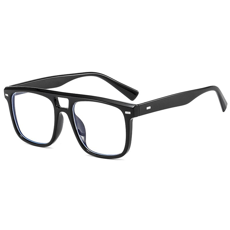 Hotochki Unisex Full Rim PC Plastic Resin Frame Eyeglasses 3510 Full Rim Hotochki black