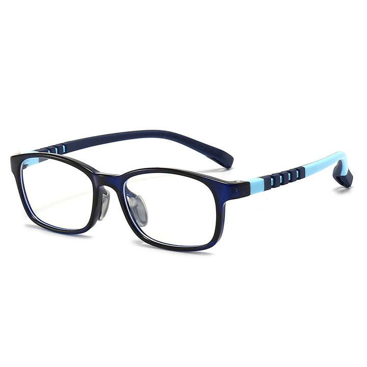 Oveliness Unisex Children's Full Rim Square Tr 90 Titanium Eyeglasses Trd107 Full Rim Oveliness   