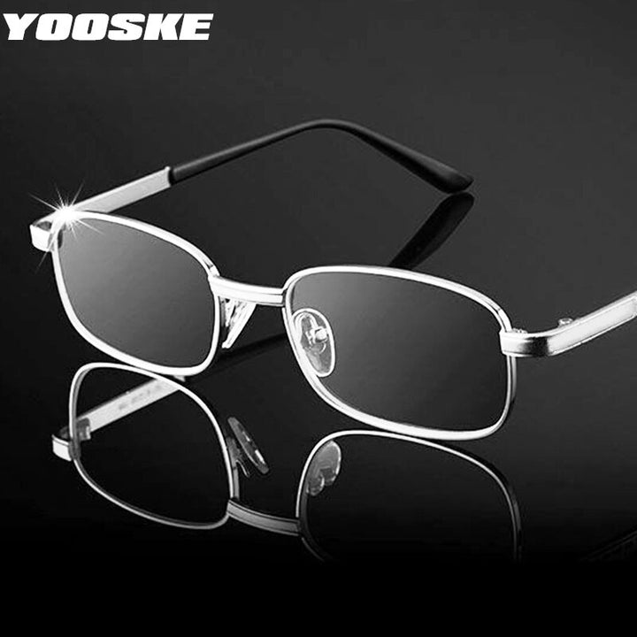 Yooske Unisex Full Rim Square Alloy Reading Glasses 7247 Reading Glasses Yooske