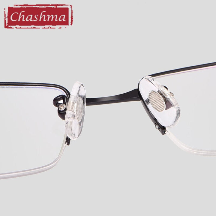 Chashma Men's Semi Rim Square Titanium Eyeglasses 8961 Full Rim Chashma