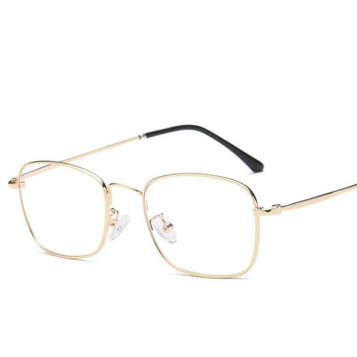 Hotochki Unisex Full Rim Alloy Frame Eyeglasses 5206 Full Rim Hotochki gold