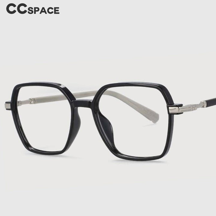 CCspace Children's Unisex Full Rim Square Tr 90 Titanium Frame Eyeglasses 53970 Full Rim CCspace
