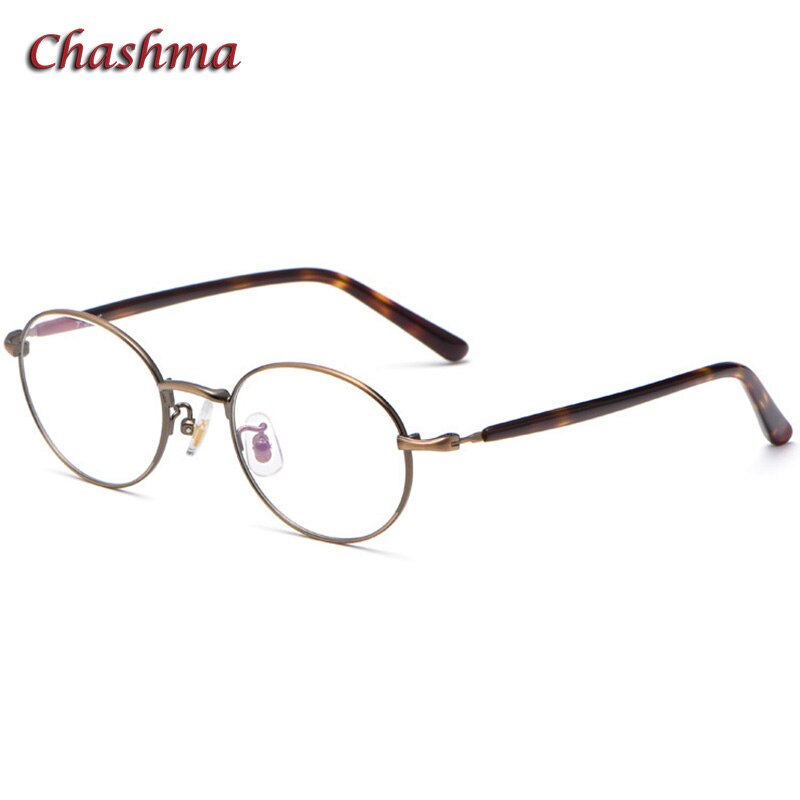 Chashma Ochki Unisex Full Rim Small Round Titanium Eyeglasses 2006 Full Rim Chashma Ochki