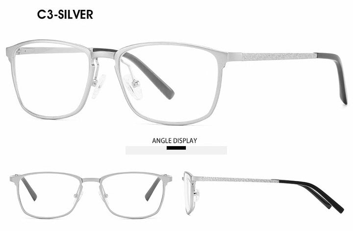 Hotochki Unisex Full Rim Aluminum Magnesium Alloy Frame Eyeglasses 6266 Full Rim Hotochki