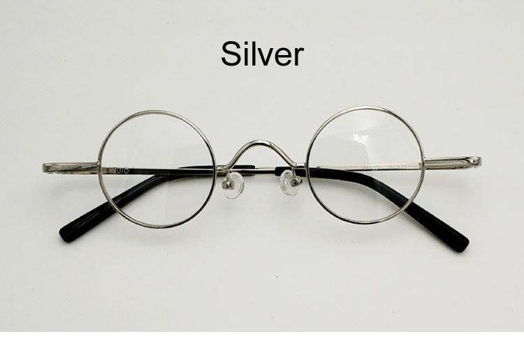 Yujo Unisex Full Rim Round Alloy Eyeglasses 811001 Full Rim Yujo Silver China